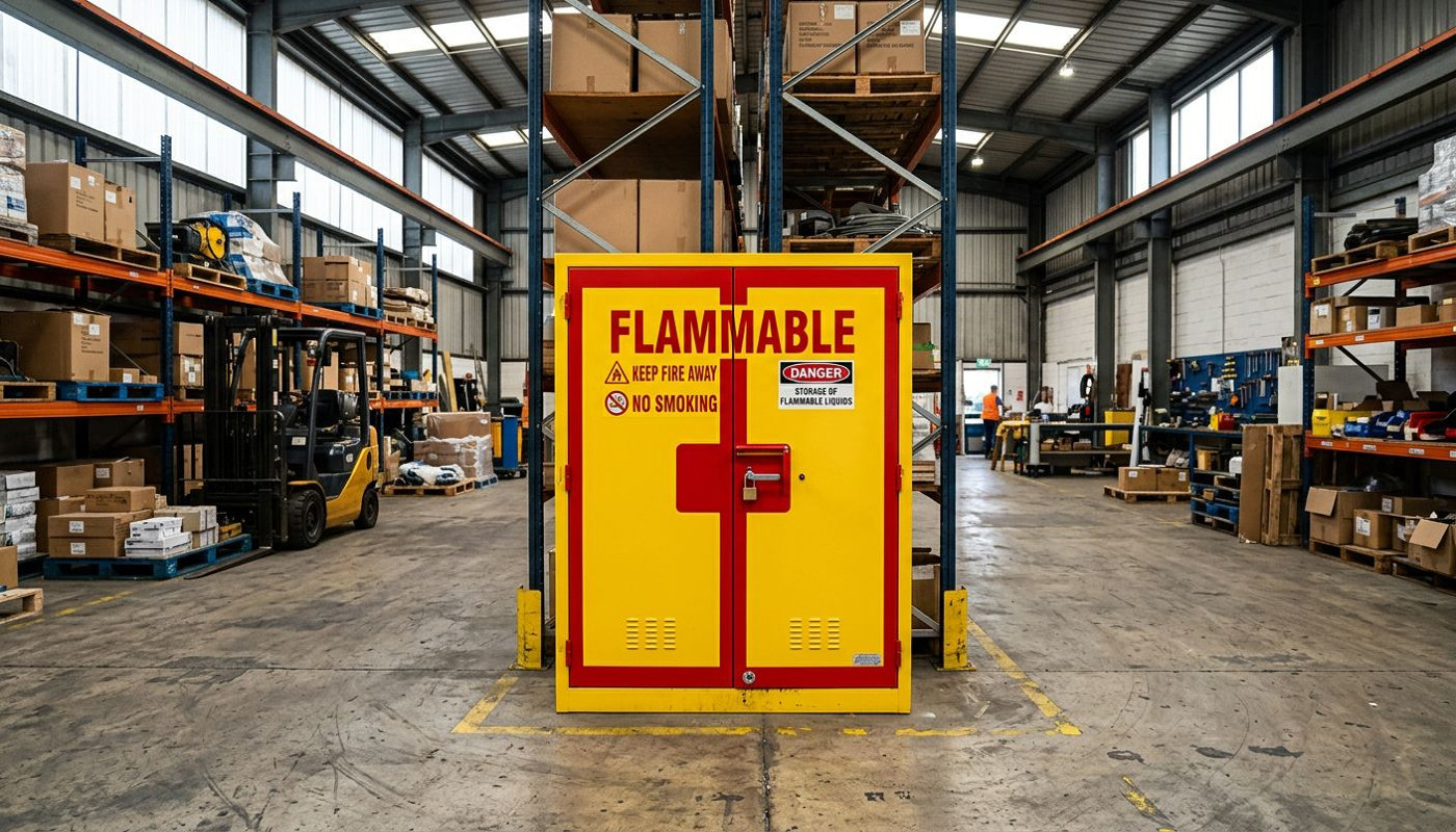 Choisir l'armoire pour inflammables adaptée à vos besoins industriels